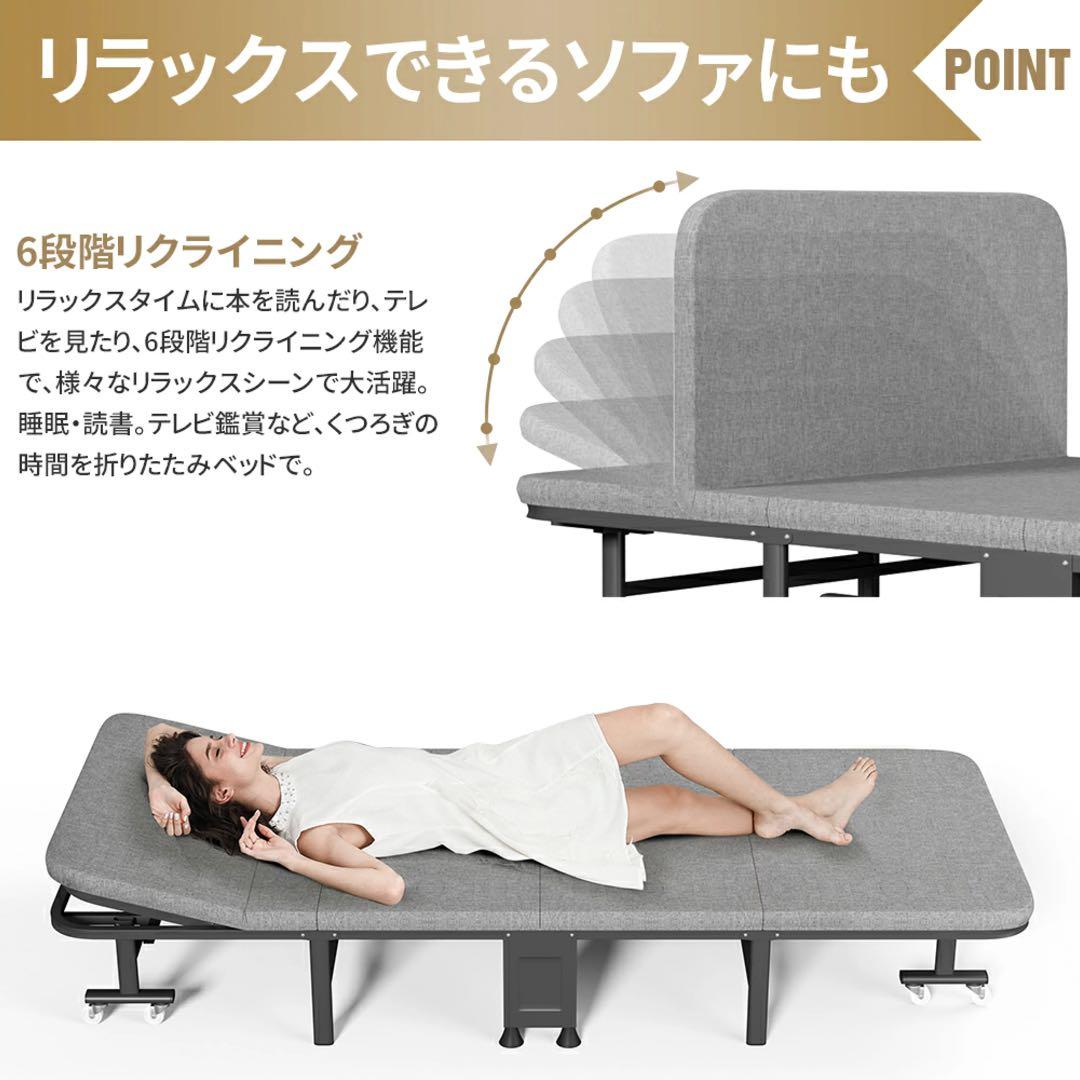 01 折りたたみベッドアウトドアベッド持ち運び可能枕内蔵キャンプベッド