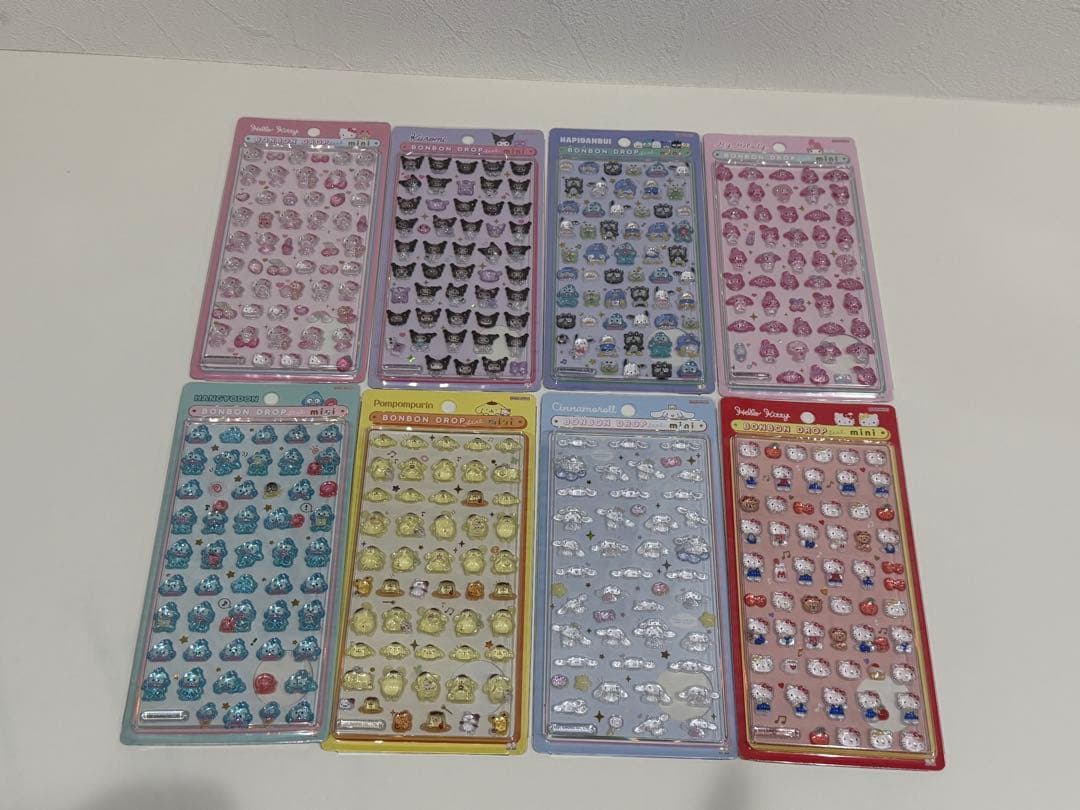 ボンボンドロップシールサンリオミニ　全8種セット　正規品