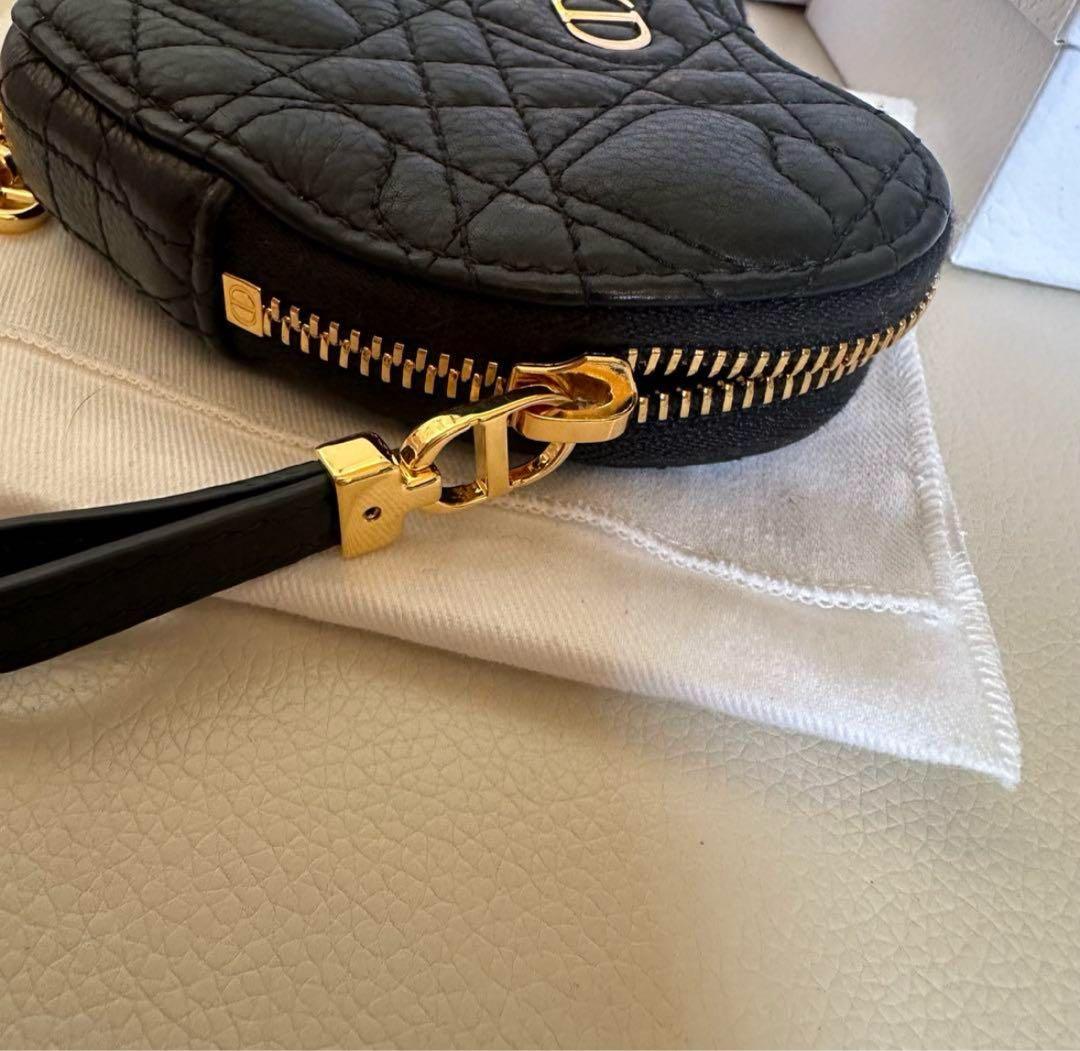 Christian Dior caro ハートチェーン ポーチ