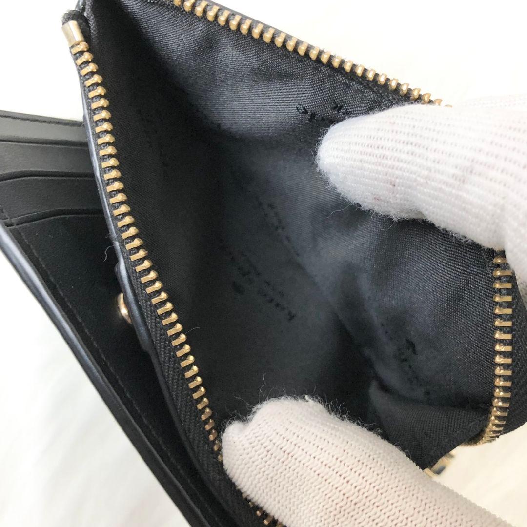 【美品】ケイトスペード二つ折り財布 マディソン スモール Lジップ ブラック