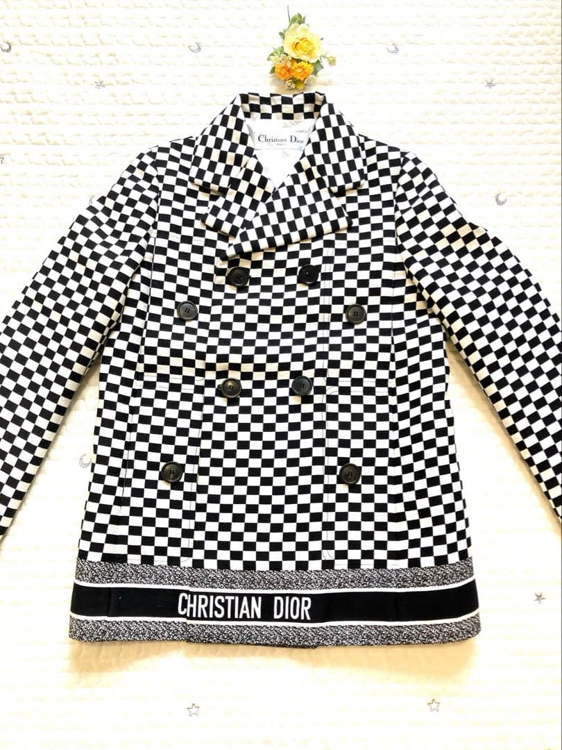 Christian Dior チェック柄ジャケット　ショートコート　runway