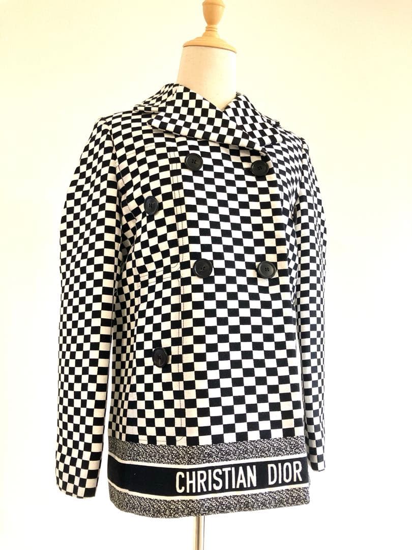 Christian Dior チェック柄ジャケット　ショートコート　runway