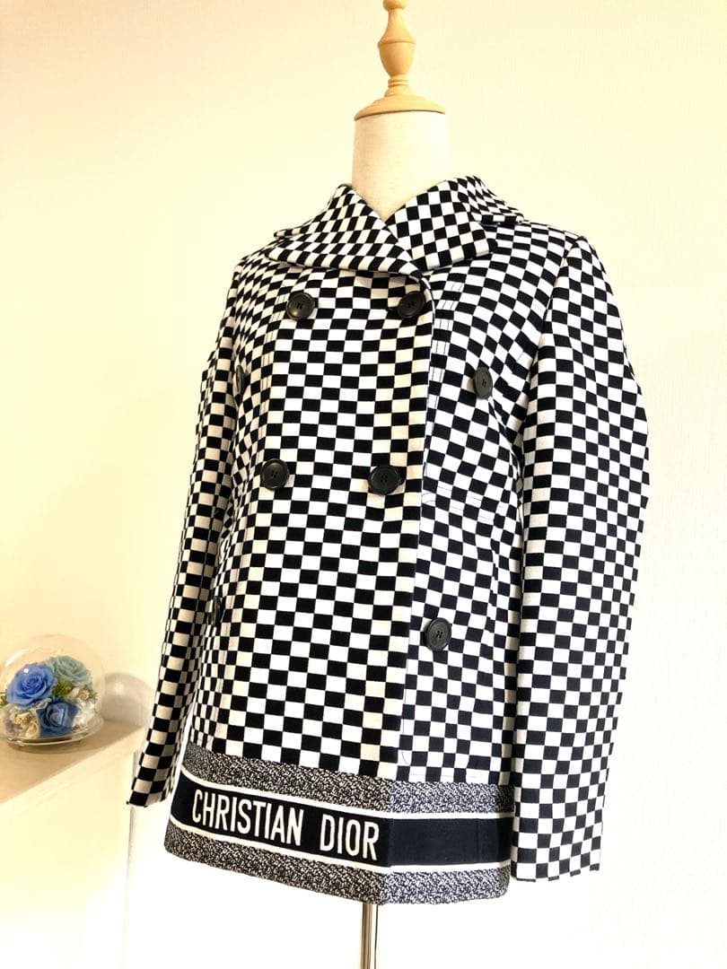 Christian Dior チェック柄ジャケット　ショートコート　runway