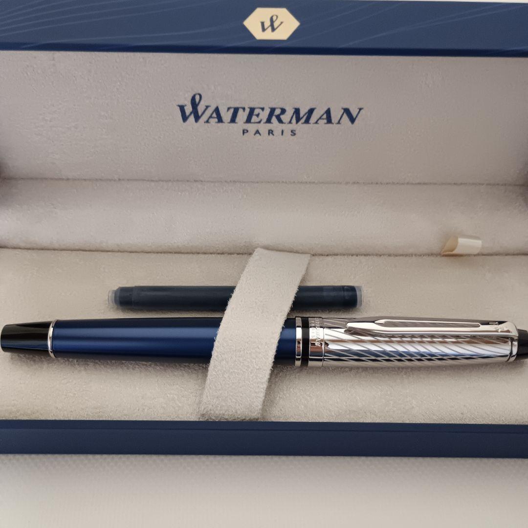 Waterman エキスパート デラックス メタリックブルーCT 万年筆