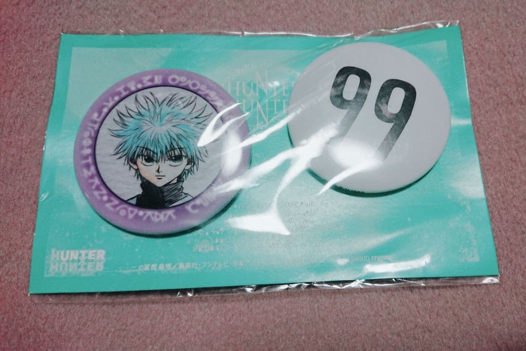 HUNTER×HUNTER ハンター×ハンター ナンバープレート旧缶バッジキルア