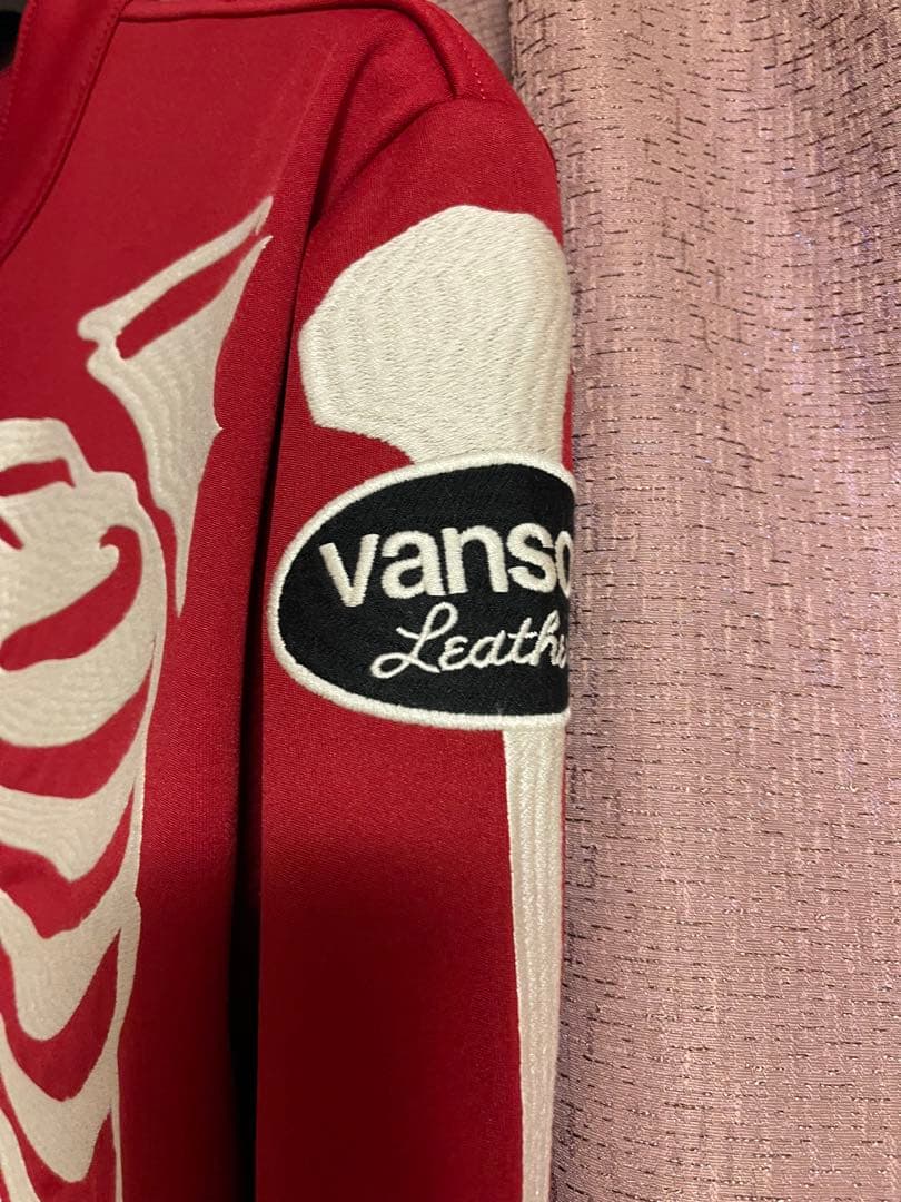 新品　vanson ボーン　ボンディングライダース　希少レッド　サイズM