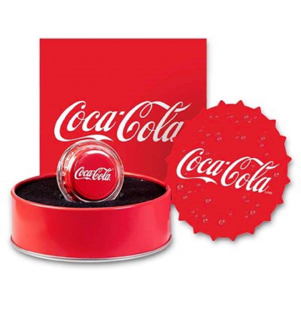 2023 コカ・コーラ ボトルキャップ型 1ドル プルーフカラー銀貨　銀貨