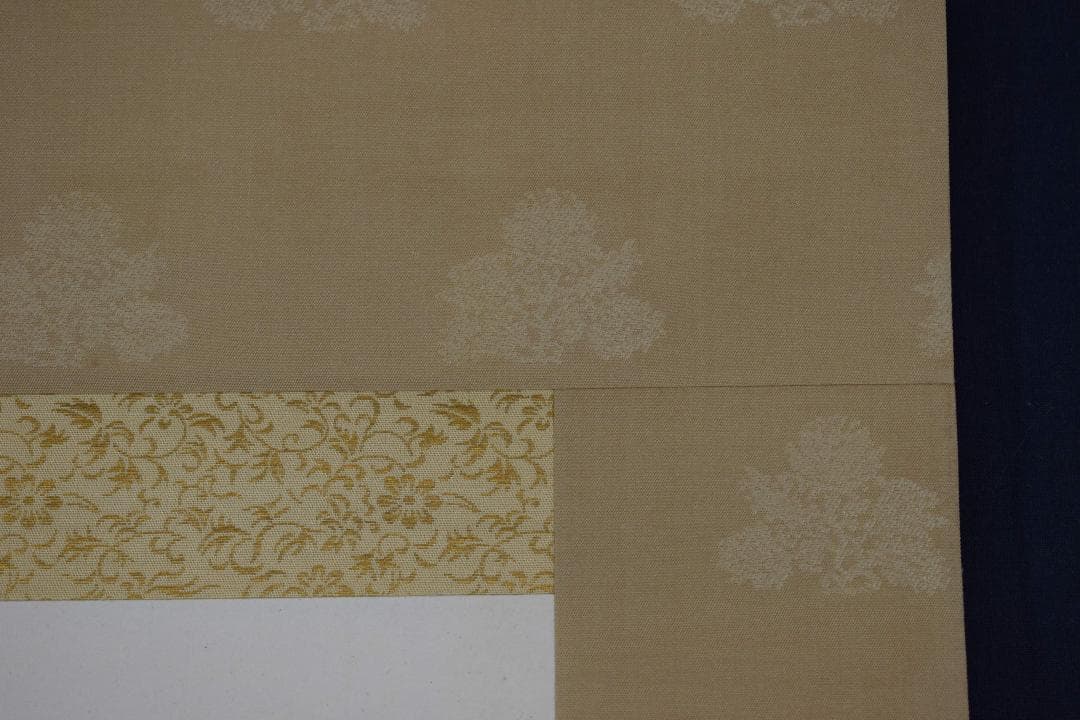 【真作】林文塘/首秋行旅図/秋景山水人物図/横物/掛軸☆宝船☆Y-287　JM