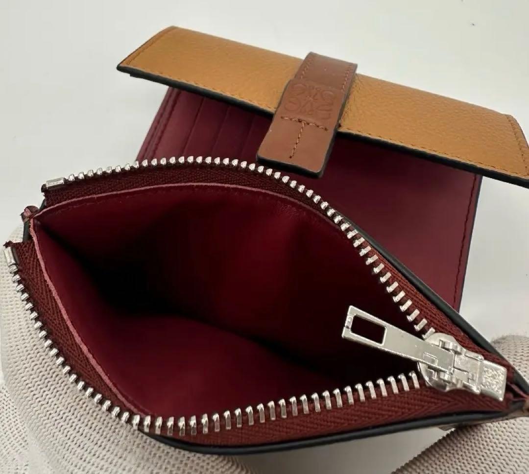 新品未使用 LOEWE グレイン カーフレザー バーティカル ウォレット