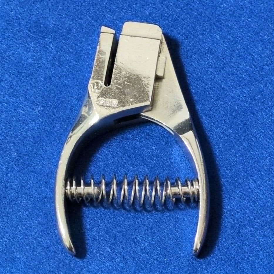 鉄道関連グッズ：鉄道鋏 検札鋏 改札鋏 (い)岩田製 革製ケース付