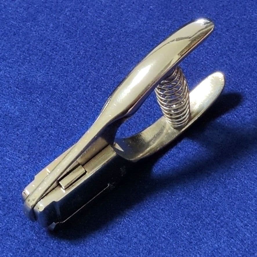 鉄道関連グッズ：鉄道鋏 検札鋏 改札鋏 (い)岩田製 革製ケース付