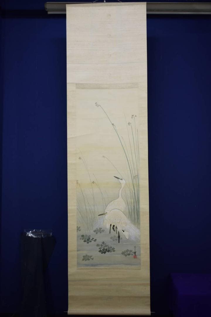 真作/高橋応真/柴田是真十哲/四天王/鷲図/布袋屋掛軸HF-691