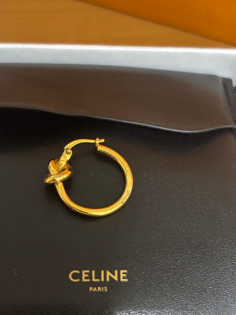 ノット スモールフープ / ゴールドフィニッシュ ブラス