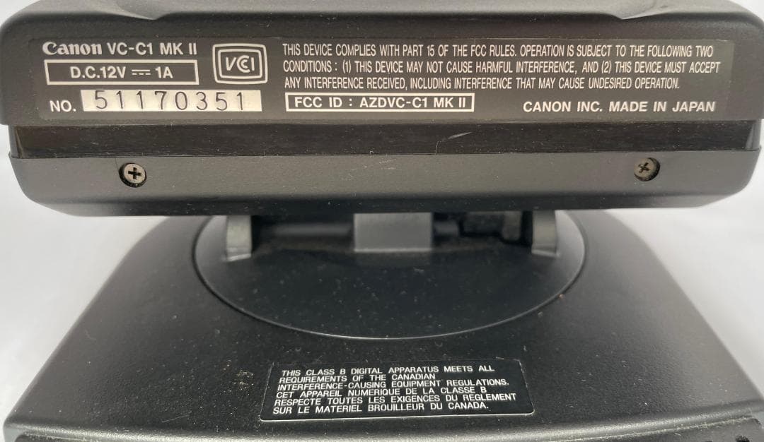 d*c様 キャノン 監視カメラ 光学8倍ズーム VC-C1 MK2 動作確認済み