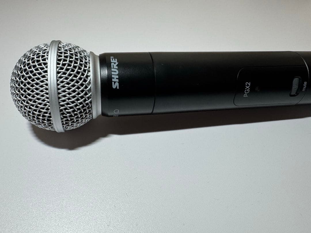 SHURE ワイヤレスマイク PGX2/PGX4 完動品 マイクヘッド交換済