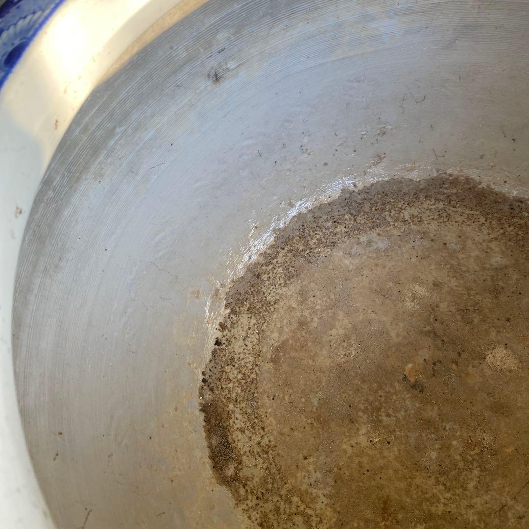 明治大正時代頃の瓢箪図火鉢42cm28cm