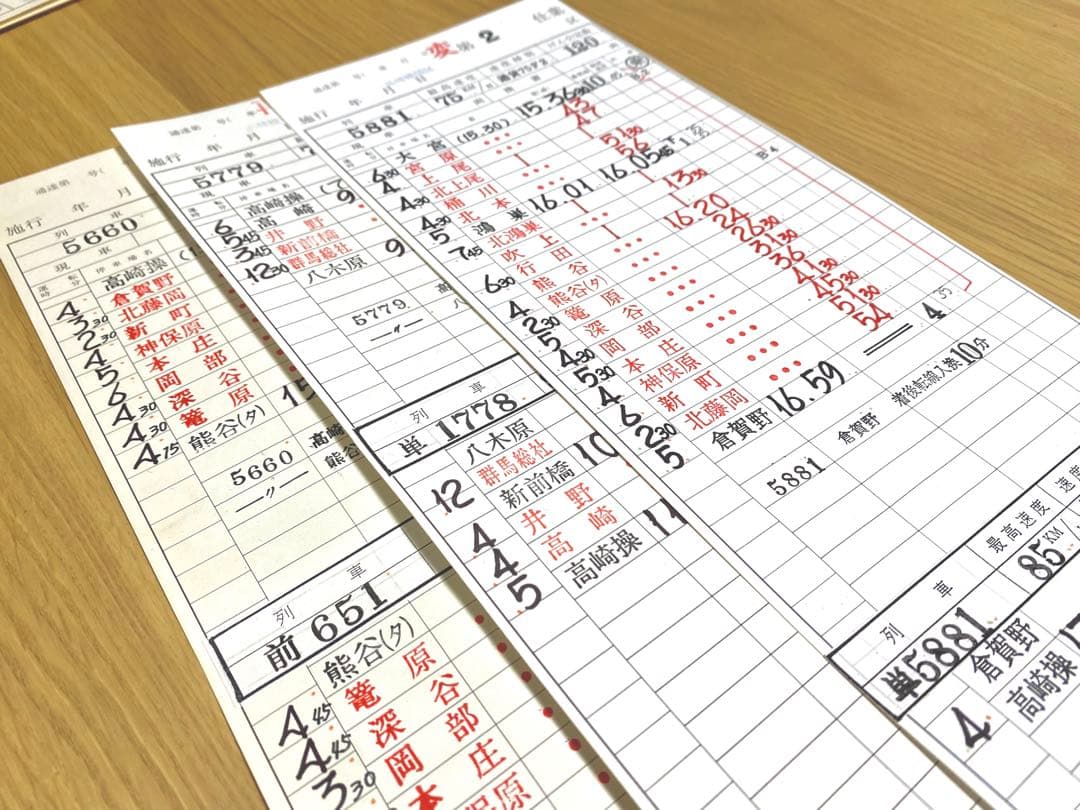 JR貨物 高崎機関区 スタフ3枚セット