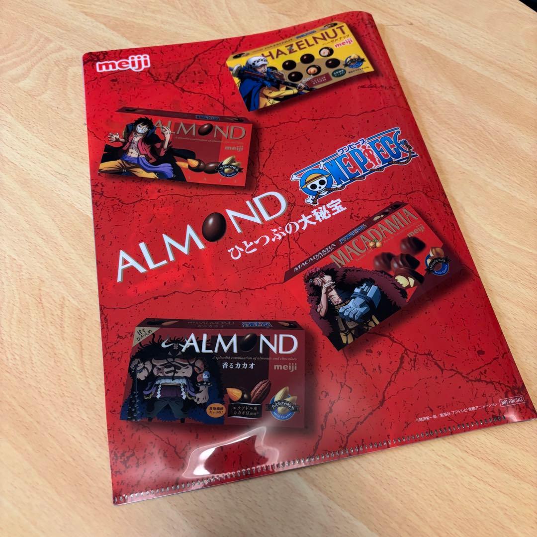 世界 50セット ワンピース ONE PIECE 明治 コラボ クリアファイル