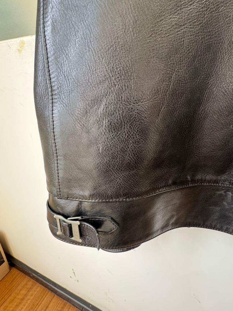 Addict Clothes ブラック レザーライダースAD-01 ホースレザー