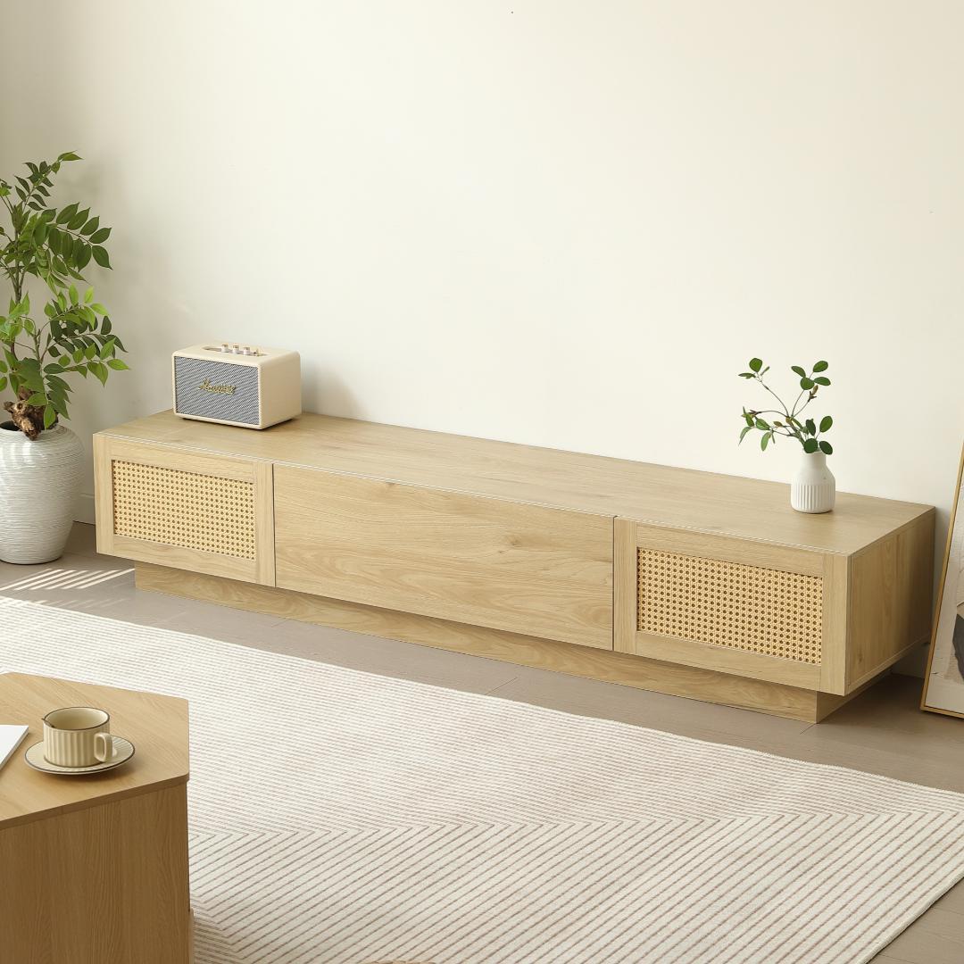 大人気！【幅180cm】テレビ台 ローボード 収納 テレビボード　NATURAL