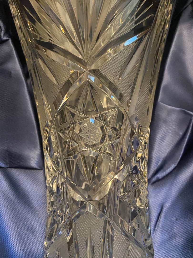 【新品】ボヘミアグラス　ラスカ　クリスタル　花瓶　チェコ製