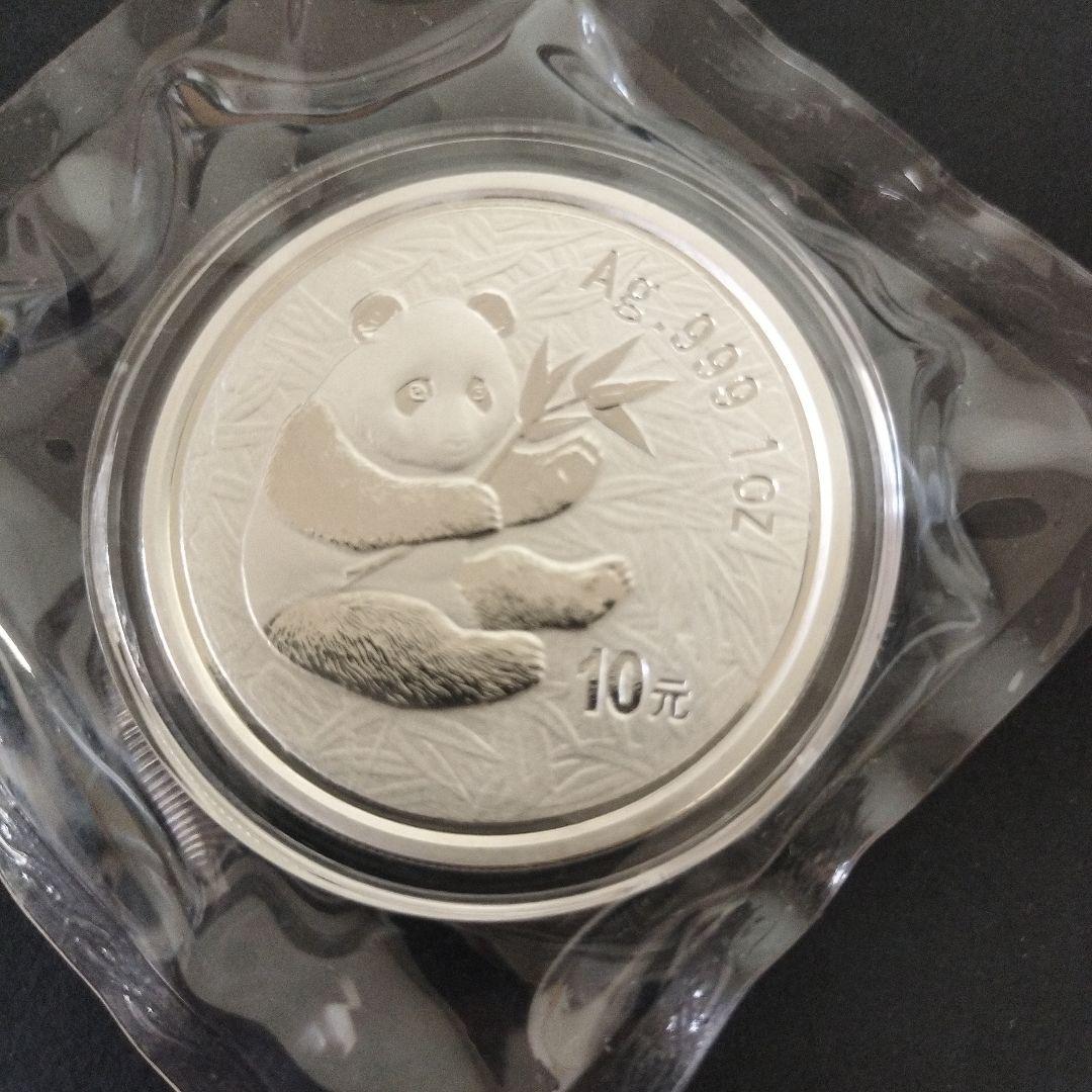 中国 パンダ 1oz 銀貨 2000年