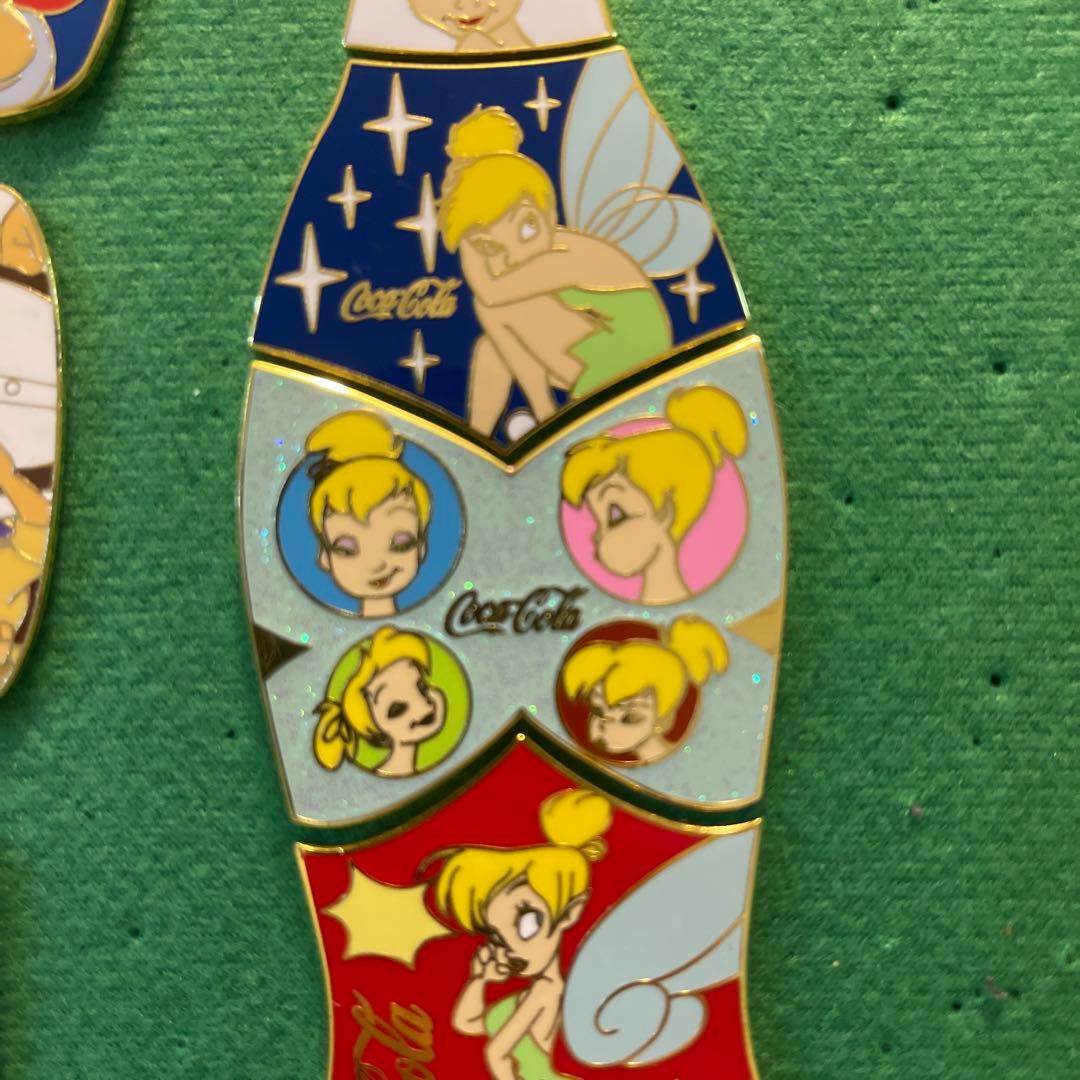 コカ・コーラ ティンカーベルピンズ　4個セット　LE100