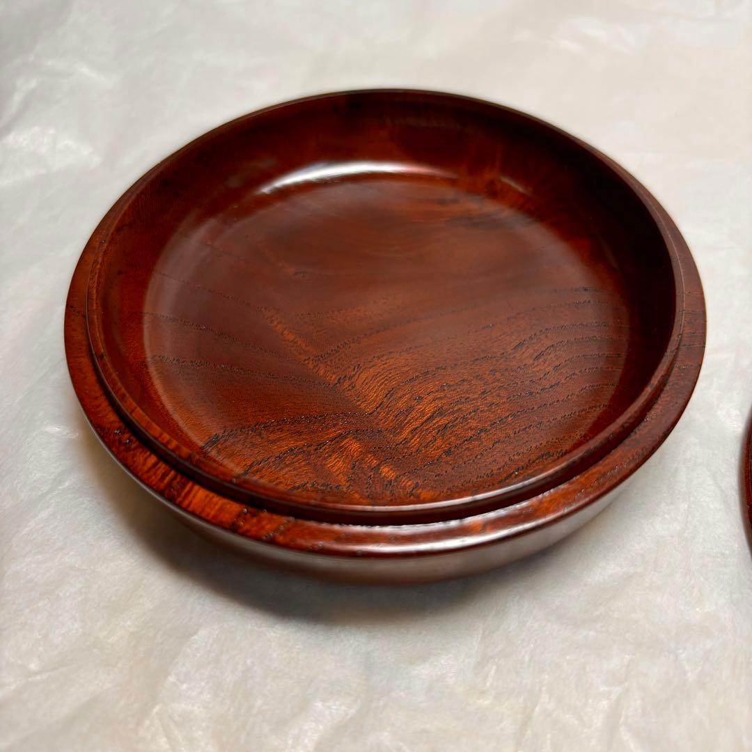 大丸百貨店　欅拭き漆　香合 小物入れ　木製　木工芸　伝統工芸