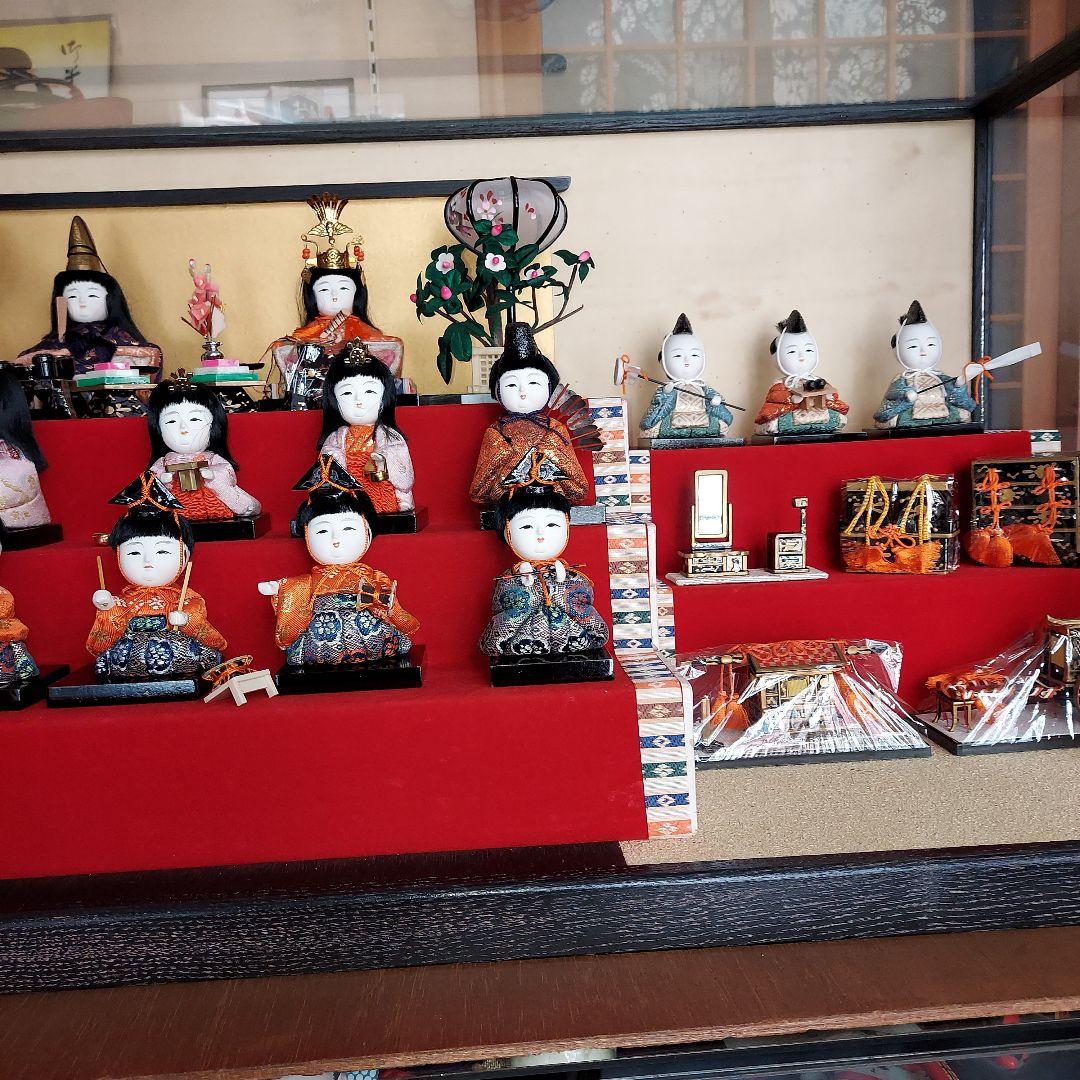 木目込雛人形15人三段飾り（徳川美術館蔵本サービス）