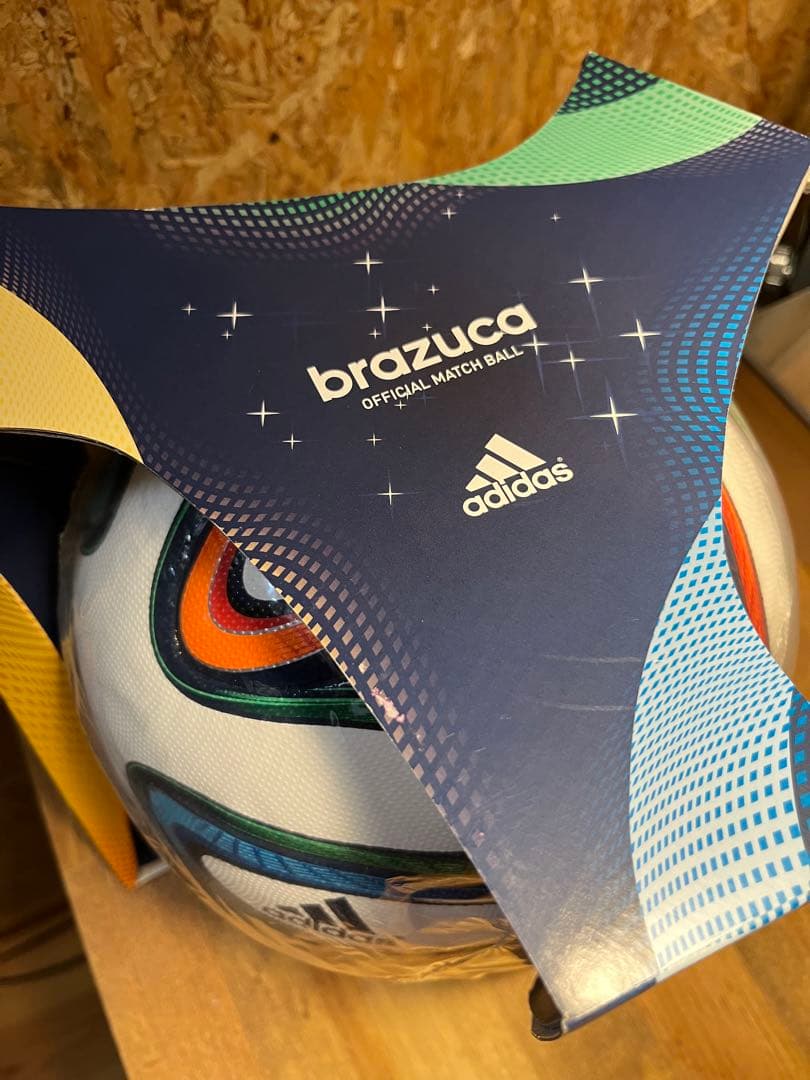 美品 adidas アディダス ブラズーカ 2014年W杯 公式球 5号球