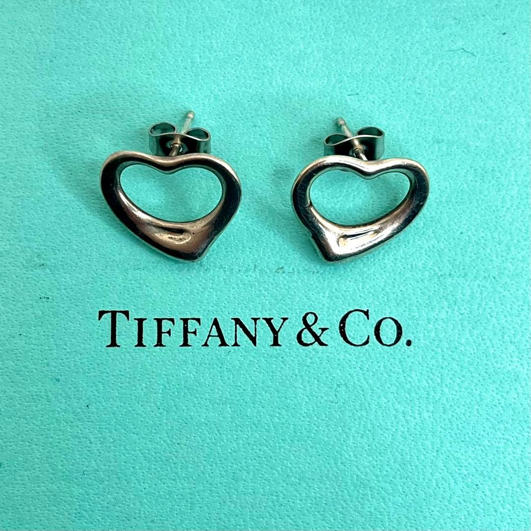 TIFFANY&Co. ティファニー オープンハート ピアス シルバー925