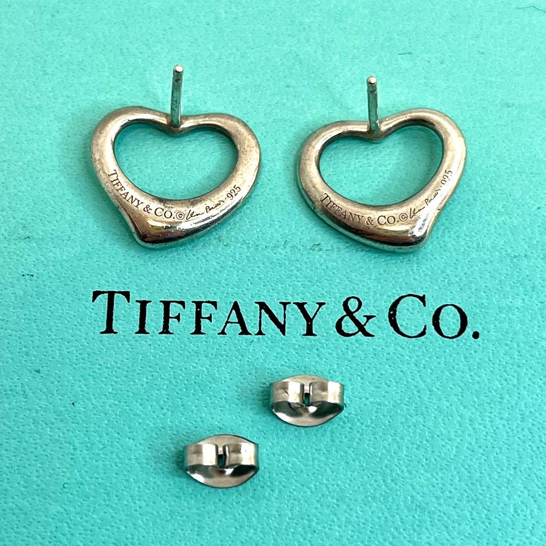 TIFFANY&Co. ティファニー オープンハート ピアス シルバー925