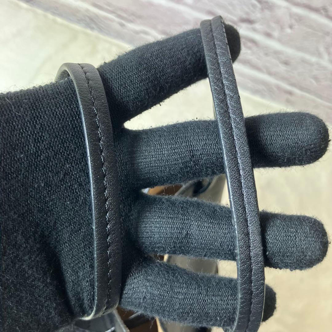 J&M Davidson✨デイジー ウィズ スタッズ 巾着 黒 バンドバッグ