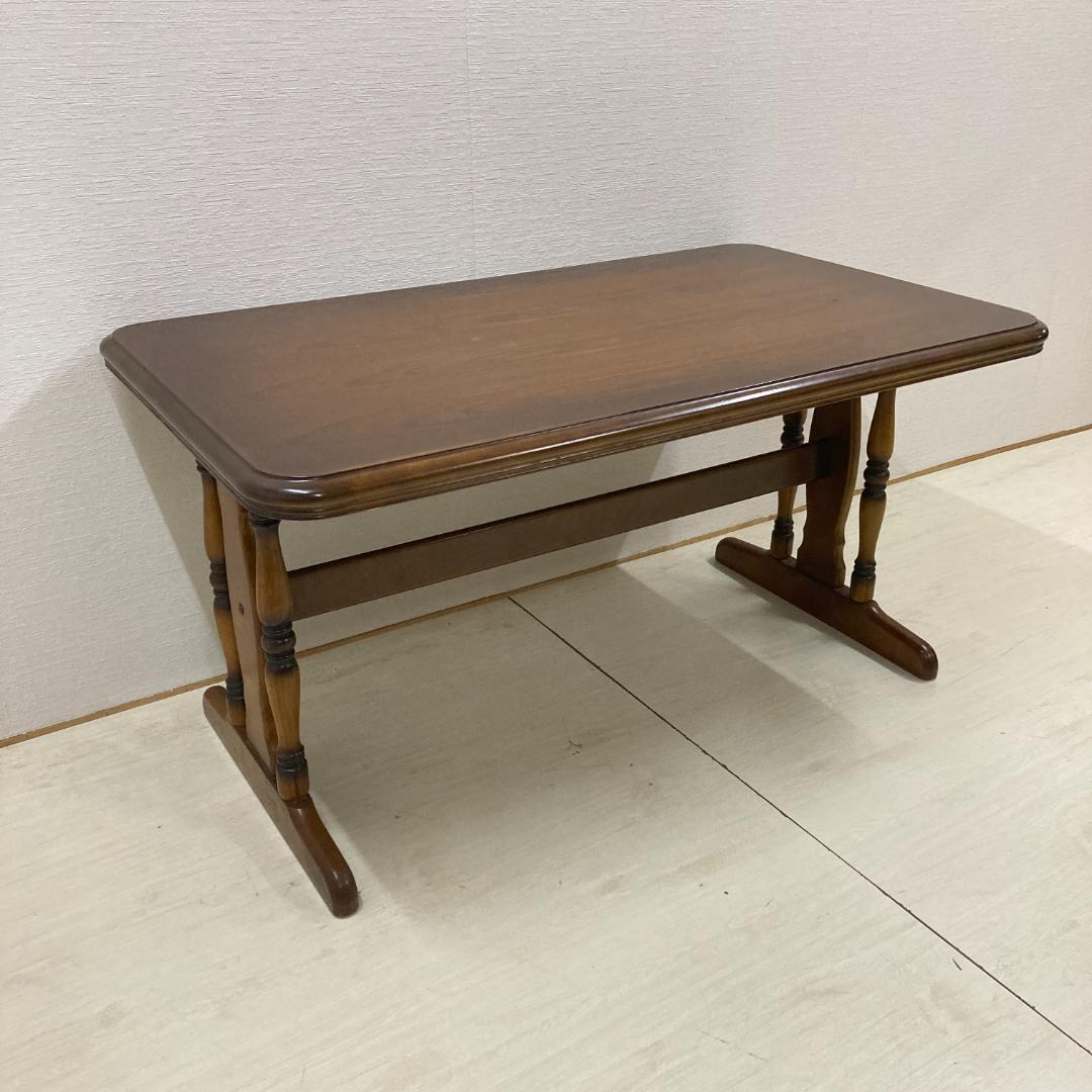 【カリモク】コロニアル　ダイニングテーブル　レトロ