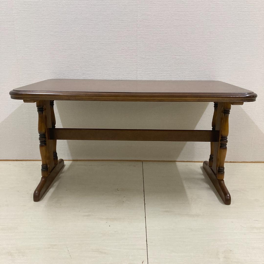 【カリモク】コロニアル　ダイニングテーブル　レトロ