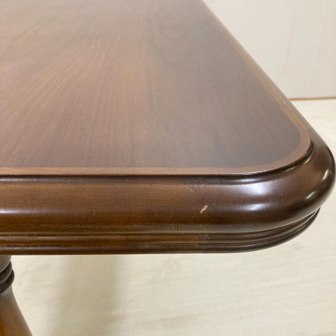 【カリモク】コロニアル　ダイニングテーブル　レトロ