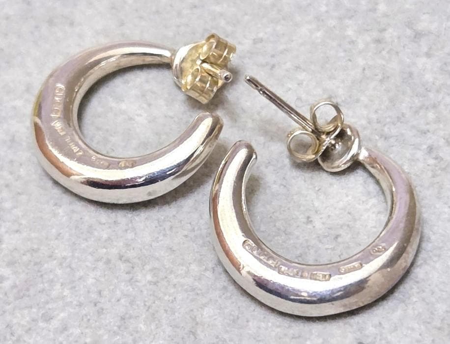 GUCCIグッチ サークル SILVER925 ユニセックスピアス　42766