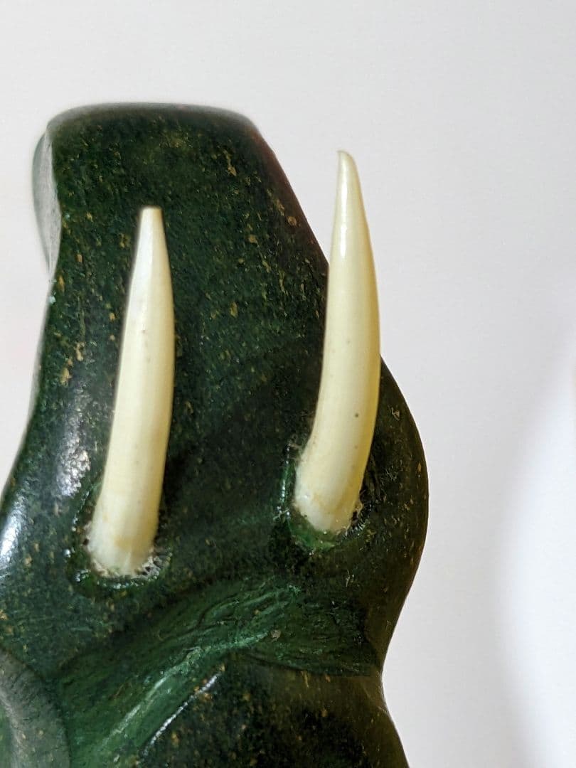 ♦VERDITE バーダイト 象彫刻置物飾り 南アフリカ共和国産 宝飾品 レア物