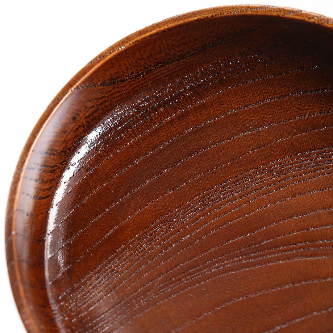 中出松峰作 欅拭漆 蔦蒔絵 平棗 茶道具 共箱　V868　N6