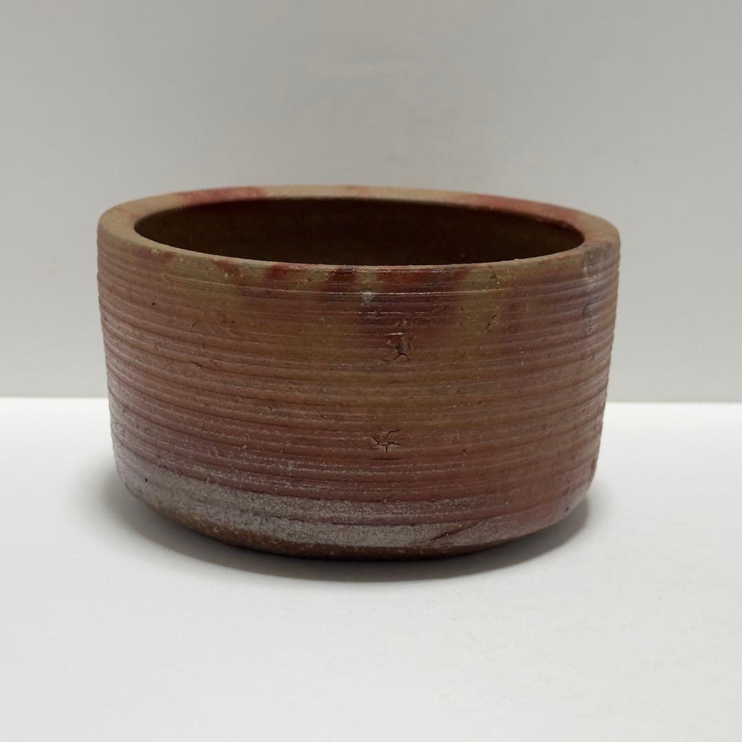 茶道具 伊勢崎満 備前焼 建水 共箱 茶道