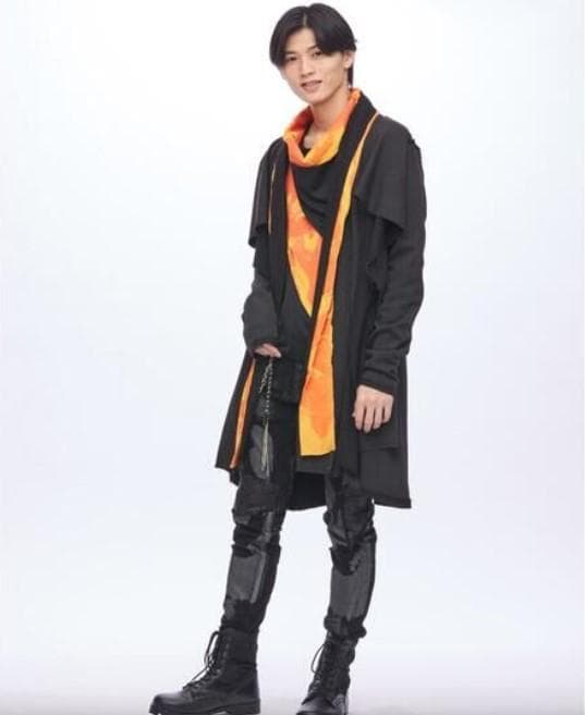 ブンブンジャー×h.NAOTO ブンオレンジ 振騎玄蕃 レイヤードカーディガン