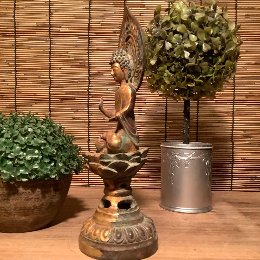 朝鮮・三国時代「秘仏・阿弥陀如来坐像」高句麗・百済・新羅・寺院仏閣・鍍金銅仏