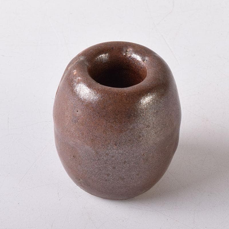 茶道具　瀬戸焼　古瀬戸　おもり形　蓋置　時代箱　C　R8305