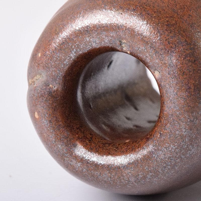 茶道具　瀬戸焼　古瀬戸　おもり形　蓋置　時代箱　C　R8305