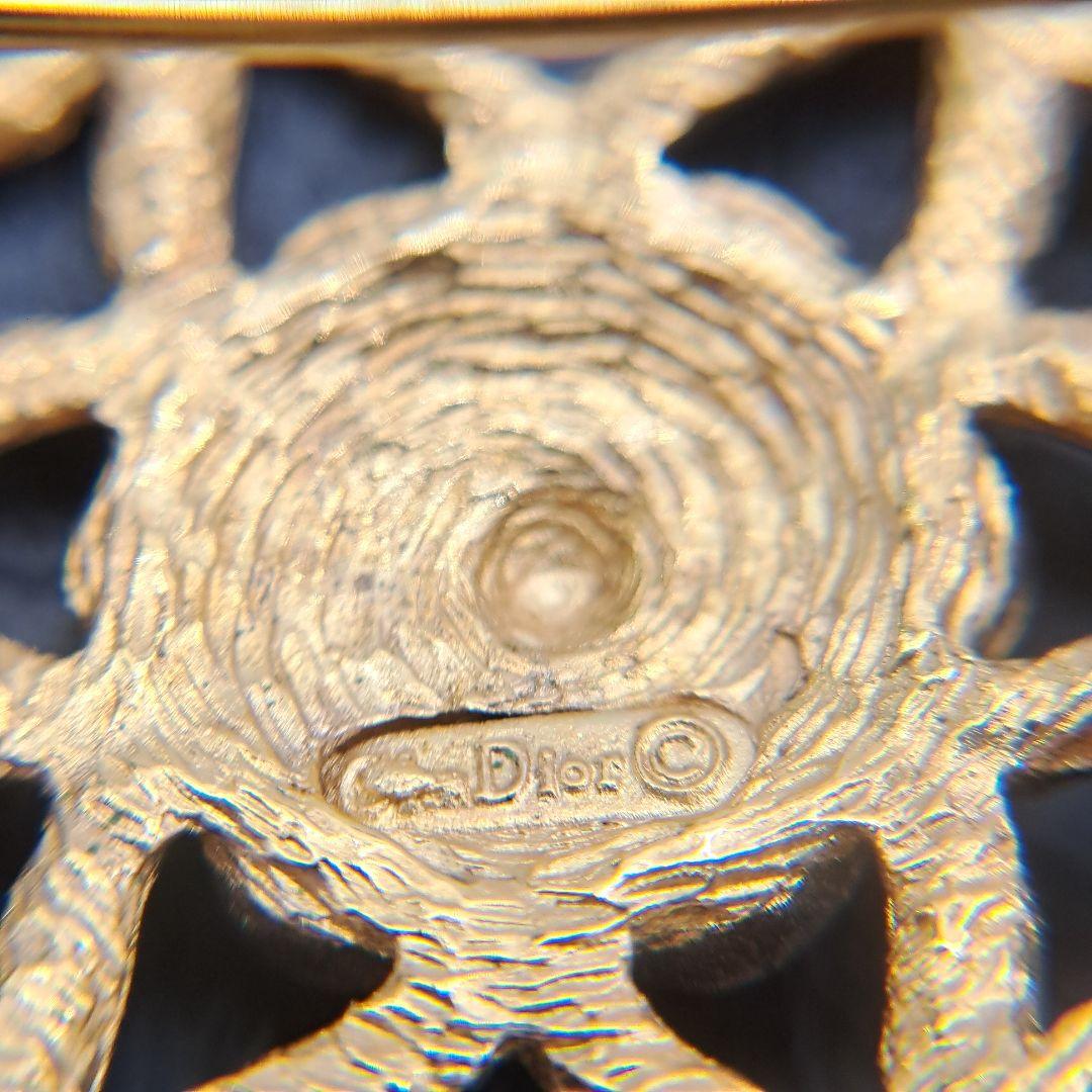 Dior ディオール ブローチ ゴールド エンチャント ラウンド サークル