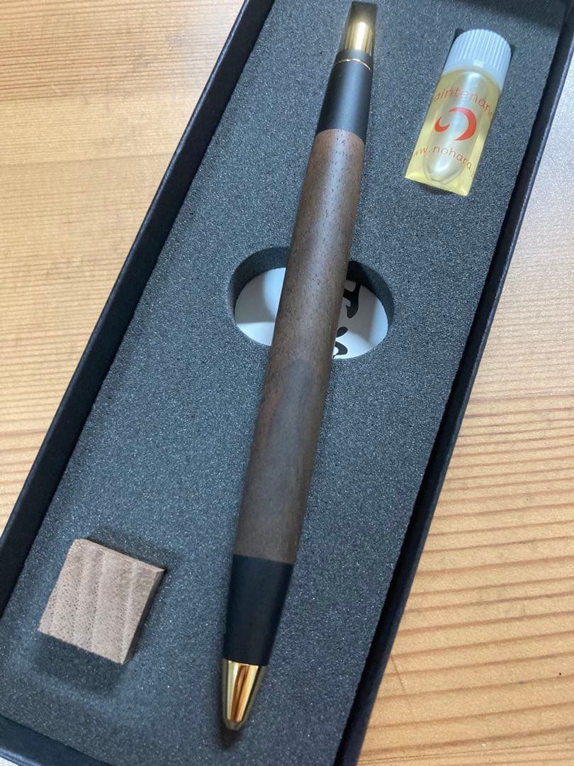 野原工芸　新型シャーペン　胡桃　SANZOクリップ