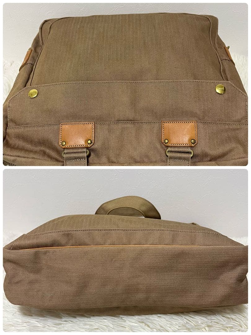 ポーター CITY ビジネスバッグ トートバッグ ベージュ キャンバス レザー