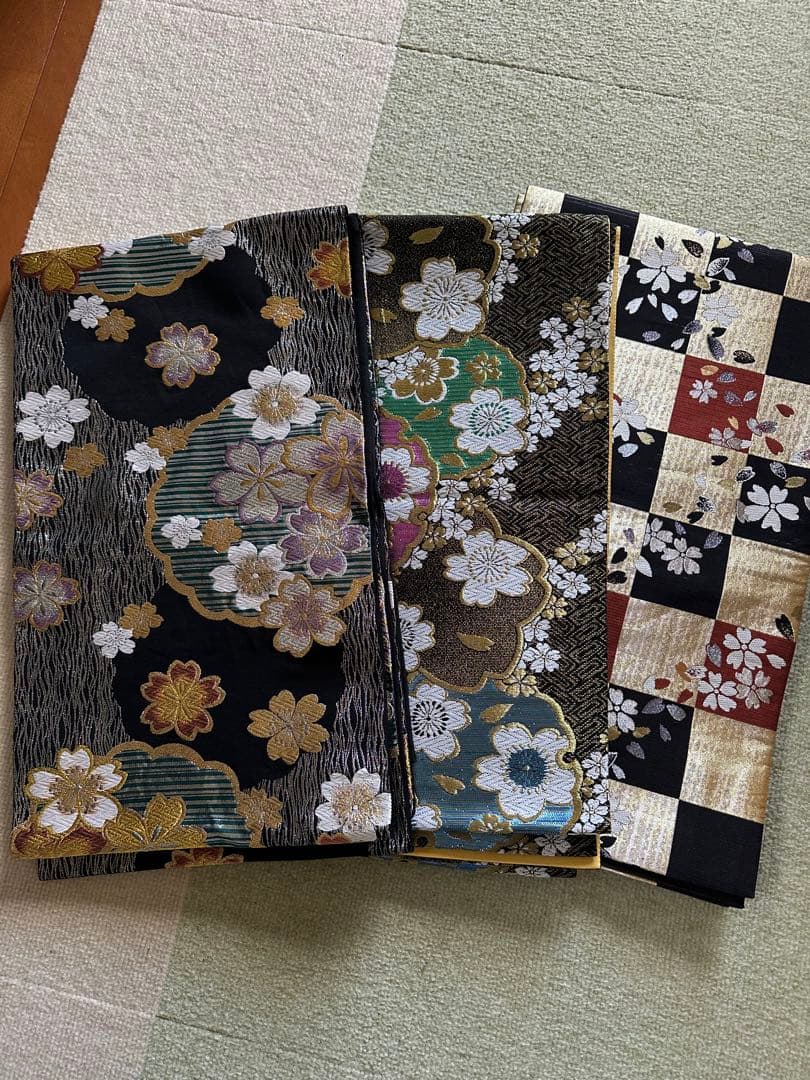 未使用振袖○襦袢 帯付3点セット 京きもの友禅 真紅 極上 刺繍半襟