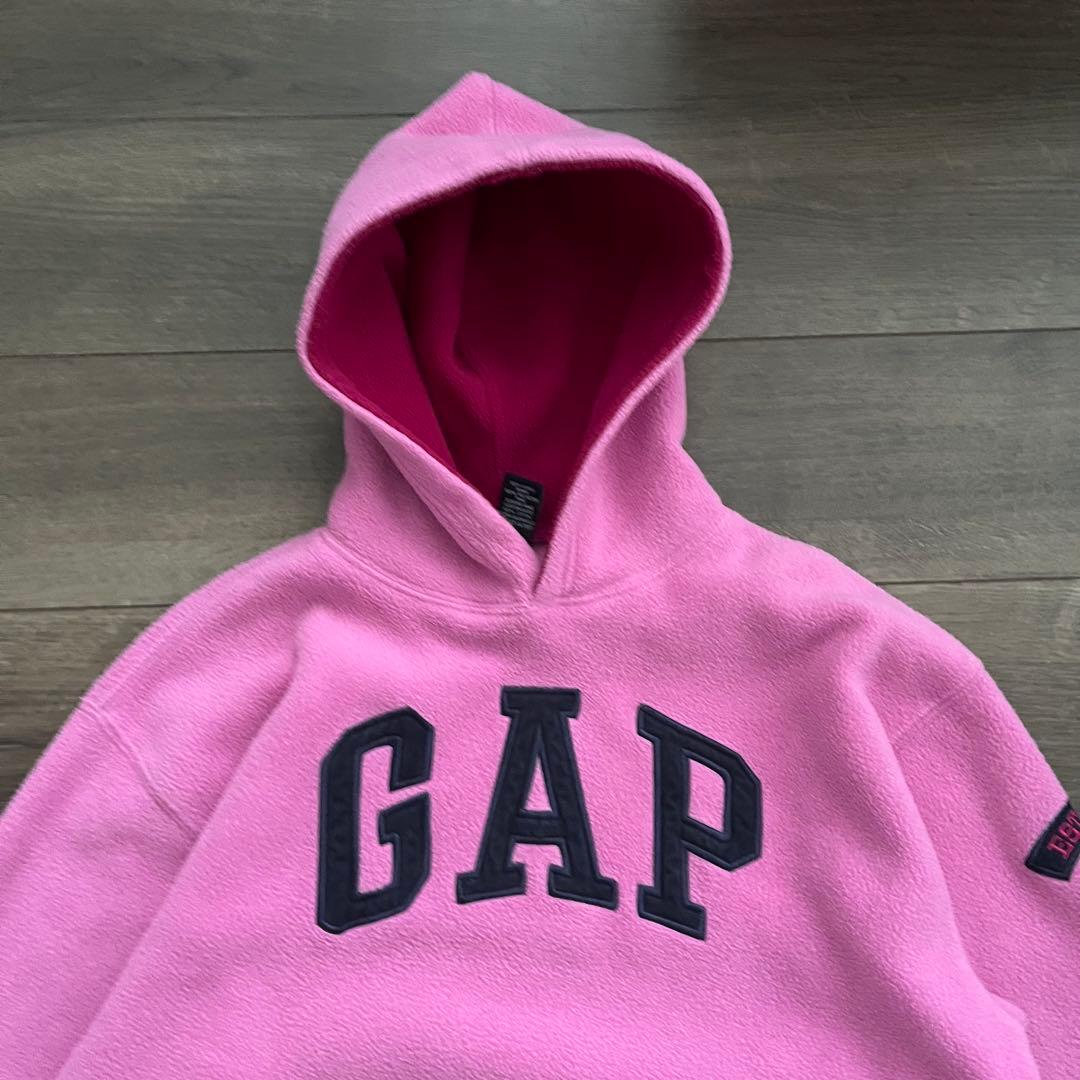 90s OLD GAP ギャップ パーカー archive ピンク 短丈 y2k