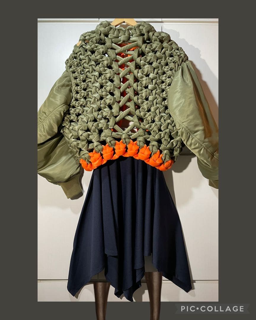 イッセイミヤケ 1325 スカート ネイビー ISSEY MIYAKE